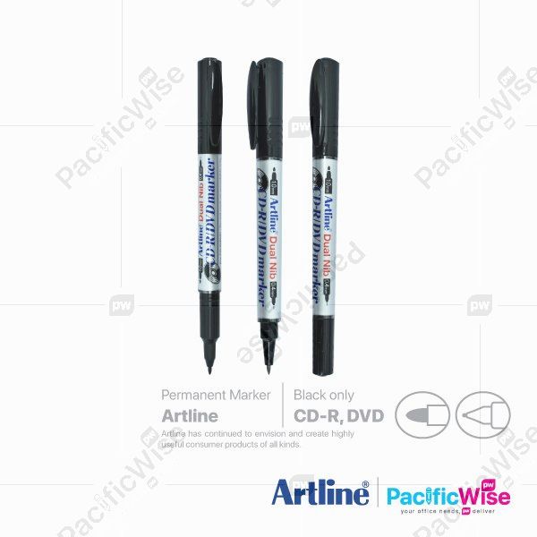 Artline/CD-R/DVD/Marker Dual Nib/Penanda/Writing Pen/841T