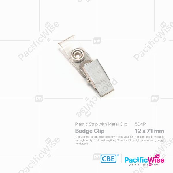 Badge Clip With Strong Clip/Klip Lencana Dengan Klip Kuat/Clip/504P