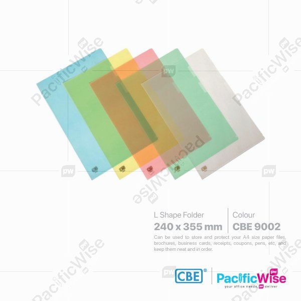 CBE/L Shape Folder Colour/Fail Warna Bentuk L/Holder Faling/9002/F4