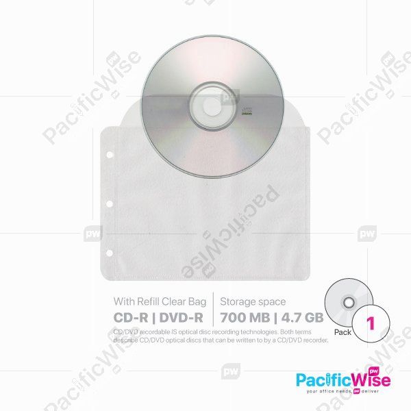 CD-R/DVD-R/With Refill Clear Bag/CD Kosong/Computer Accessories