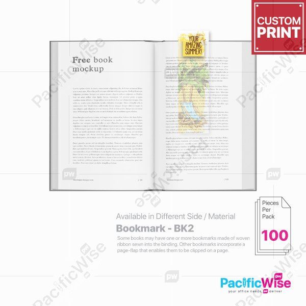 Customized Printing Bookmark (BK2)