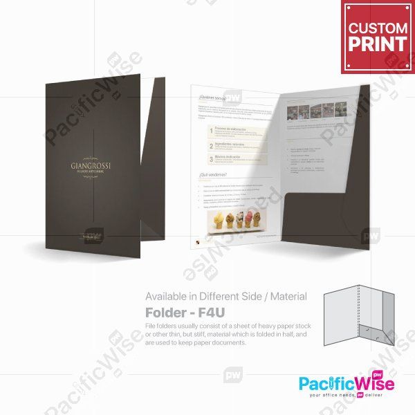 Customized Printing Folder (F4U)