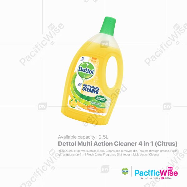 Dettol 4 in 1 Disinfectant Multi Action Cleaner (Citrus)