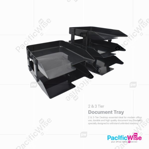 Document Tray Plastic/Plastik Dulang Dokumen/File Filing (2Tier/3Tier)