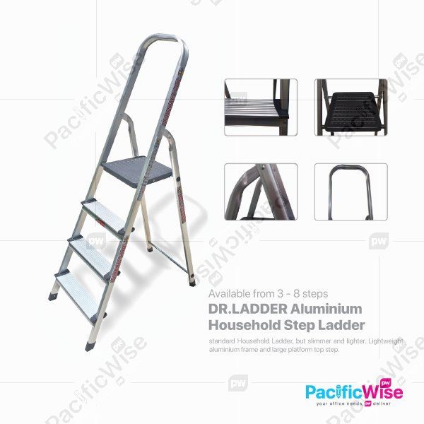 Dr.Ladder Aluminium Household Step Ladder