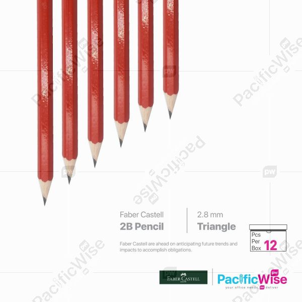 Faber Castell/2B Pencil/Pensel 2B/Writing Pen/1323 (12'S)