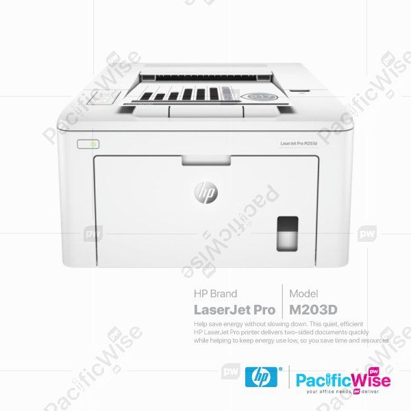 HP Mono LaserJet Pro M203D Printer