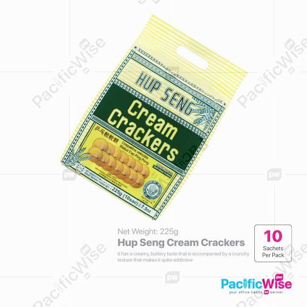Hup Seng Cream Crackers (225g x 10sachet)