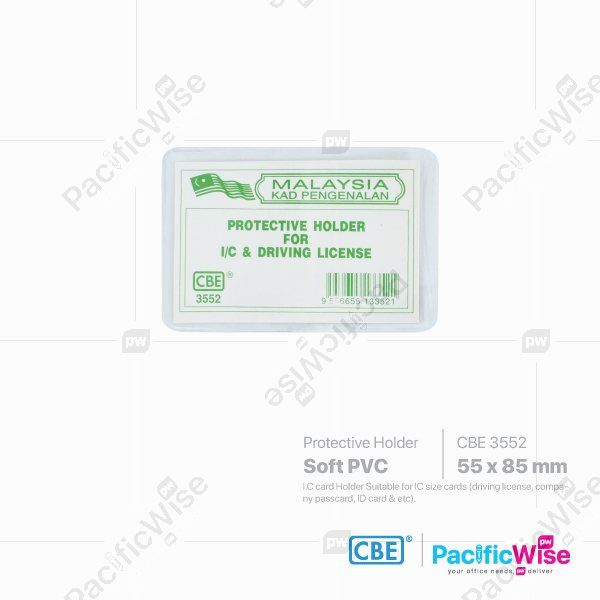 CBE/Card Holder for IC/License (Soft)/Pemegang Kad Untuk IC/Lesen(Lembut)/Holder Filing/3552-