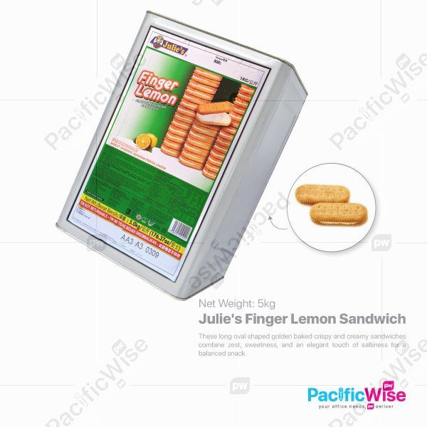 Julie's Finger Lemon Sandwich (5kg) (TIN NOT REFUNDABLE)