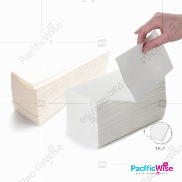 Hand Towel/Inter Fold Tissue/M Fold Tissue/Multi Fold Tissue/Tuala Tangan Inter Fold/Tuala Tangan Multi Fold/Tissue Paper/Virgin Pulp (1 carton x 20 packs)