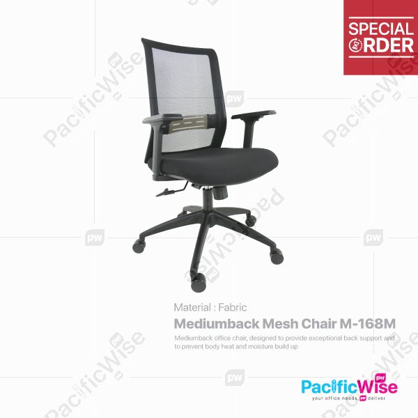 Mediumback Mesh Chair/Kerusi Mesh Belakang Sederhana/M-168M