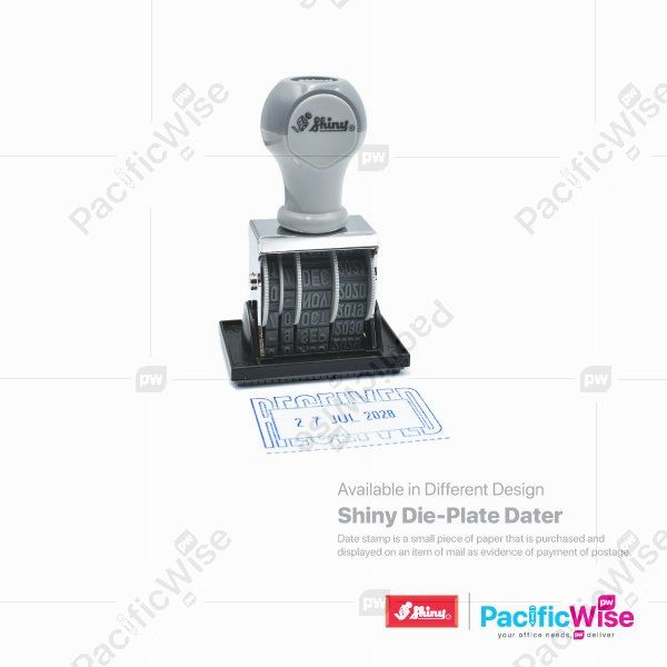 Shiny Die-Plate Dater with Word Stamp