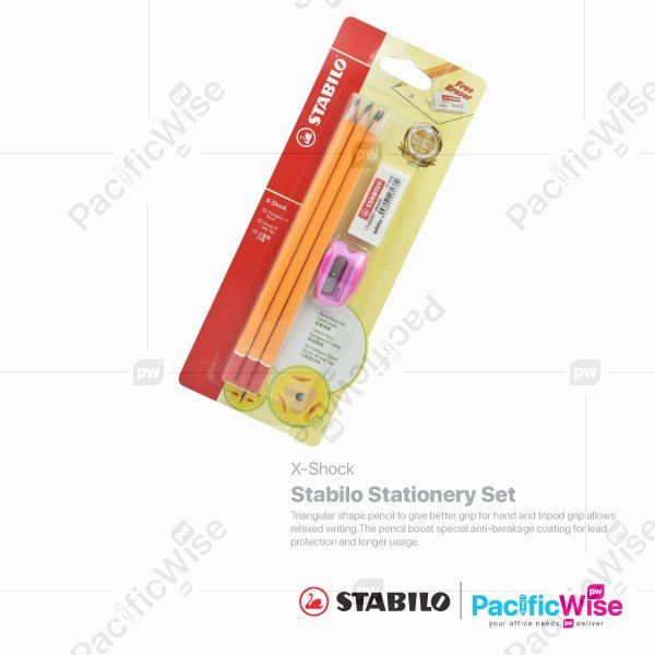 Stabilo/Stationery Set/Set Alat Tulis/Writing Pen/X-Shock