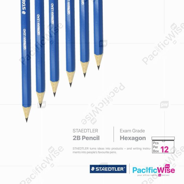 Staedtler/2B Pencil/Pensil 2B/Writing Pen/Mars Lumography (12'S)
