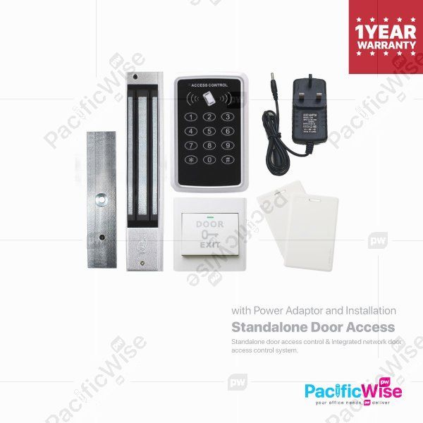 Standalone Door Access with Power Adaptor and Installation