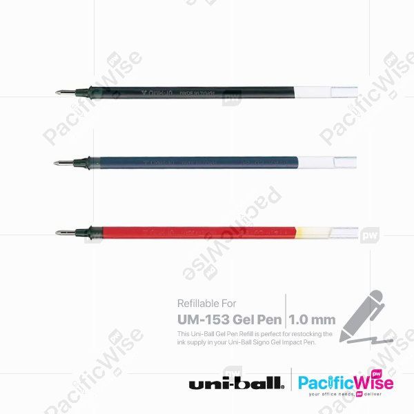 Uni-Ball/Gel Ink Refill/Isi Ulang Tinta Gel/Writing Pen/Signo Broard/1.0mm