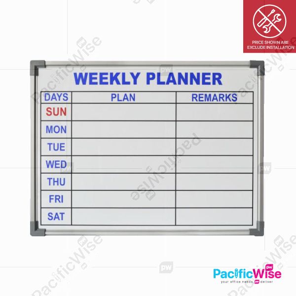 Whiteboard/Weekly Planner/CWP15/Perancang Mingguan (1.5' x 2')