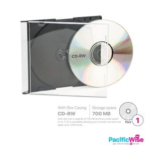 Verbatim CD-RW 700MB/CD-RW/CD Kosong/Computer Accessories (With Slim Casing)