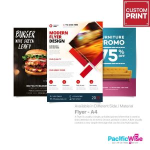 Customized Digital Printing Flyer (A4)