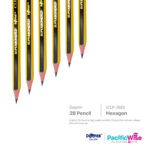 Dolphin/2B Pencil Clipper Value Pack/Pek Nilai Clipper Pensil 2B/Writing Pen