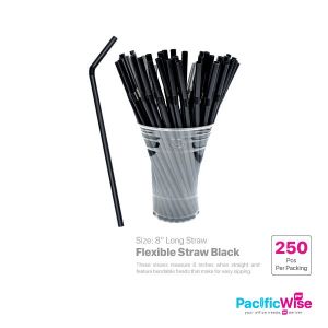 Flexible Straw Black (250'S)