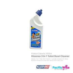 Kleenso 3 In 1 Toilet Bowl Cleaner (600ml)