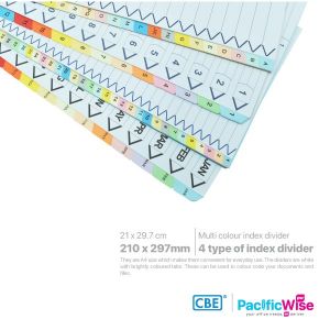 CBE/Subject Index Divider/Pembahagi Indeks Subjek/Filing Accessories/A4