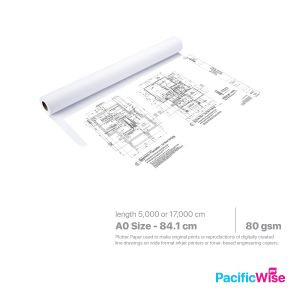 Plotter Paper/Kertas Plotter/Paper Roll/A0 Size (841mm)