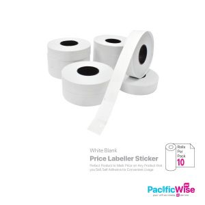 Price Labeller Sticker Blank for single (10 rolls)