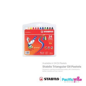 Stabilo/Triangular Oil Pastels/Pastel Minyak Segitiga/Colouring/2624PL (24'S)